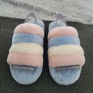 Ugg Fluff Yeah Tri-Color Sandal